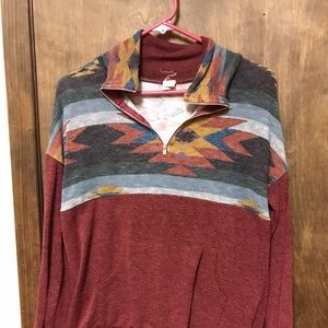 1/4 zip Aztec sweater